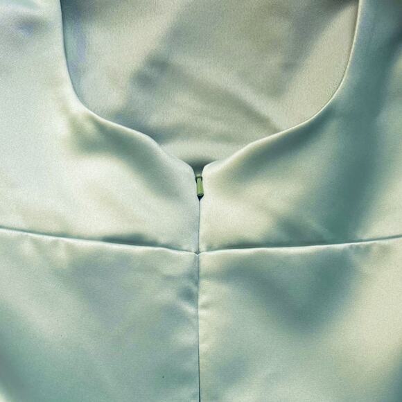 Dessy Collection Lime Green Dress | Size 10 - Picture 3 of 8